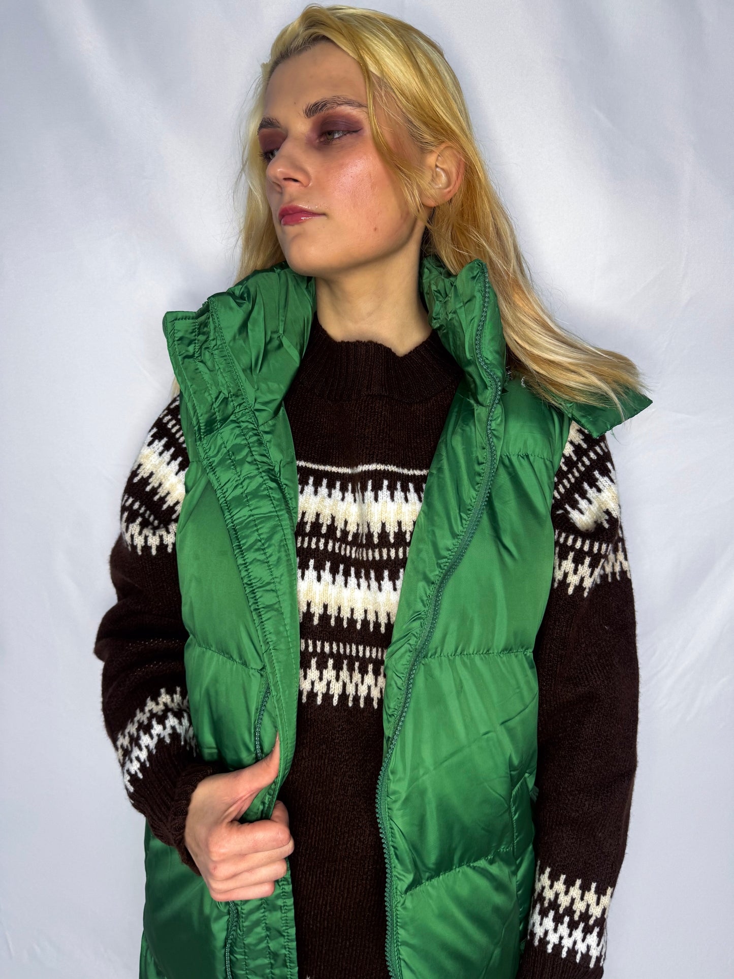 Maxi veste ar kapuci