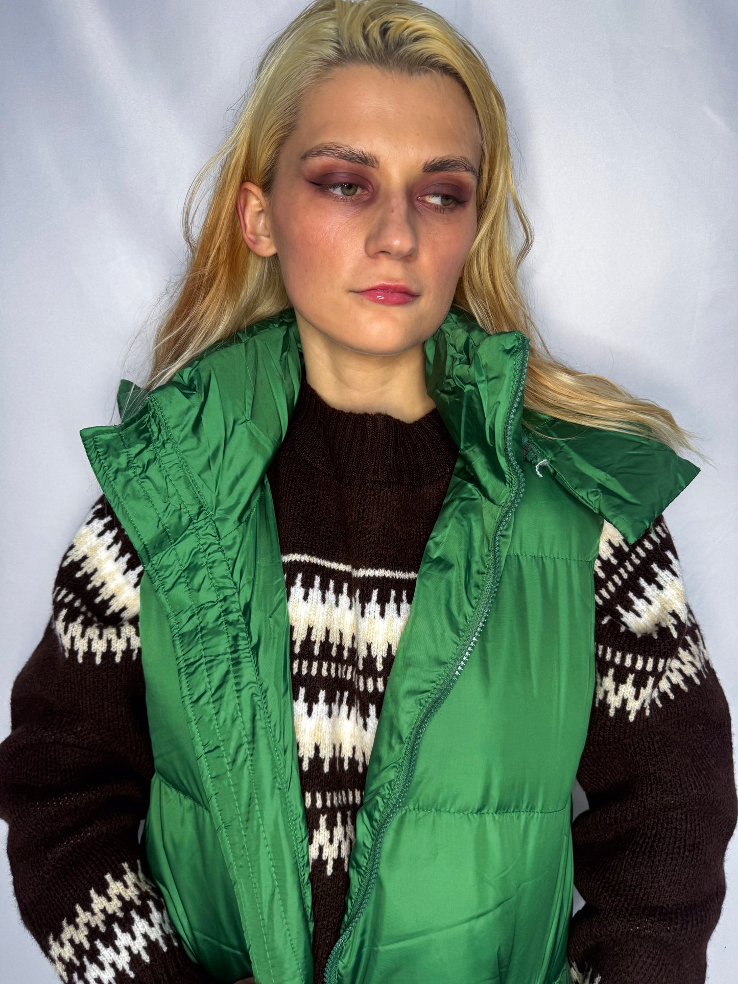 Maxi veste ar kapuci
