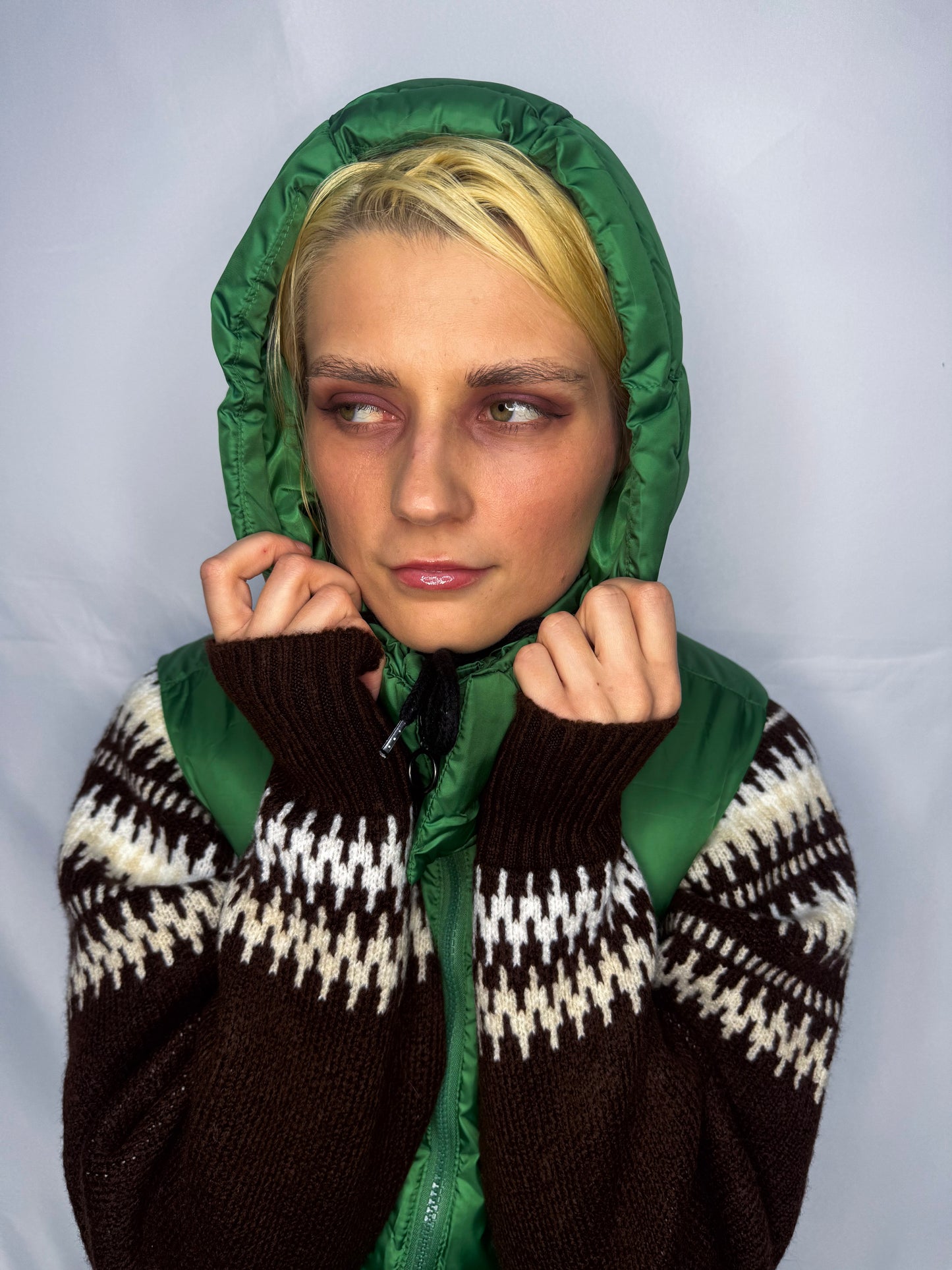 Maxi veste ar kapuci