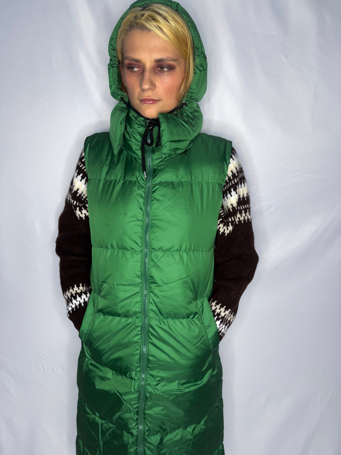 Maxi veste ar kapuci