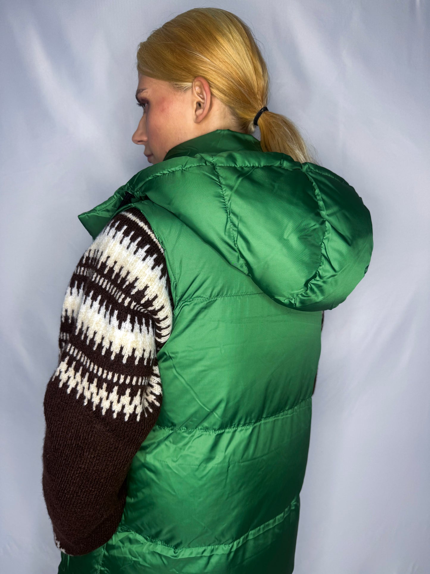 Maxi veste ar kapuci