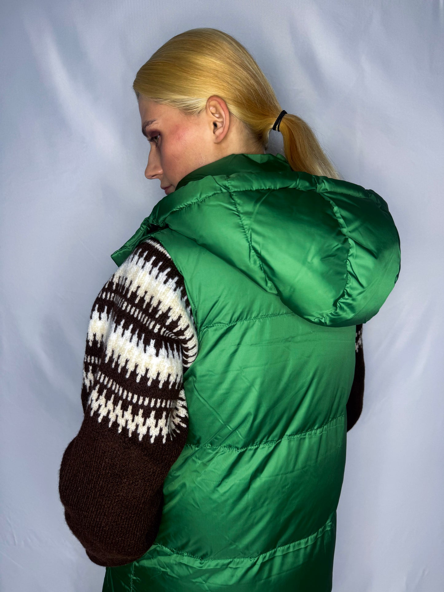 Maxi veste ar kapuci