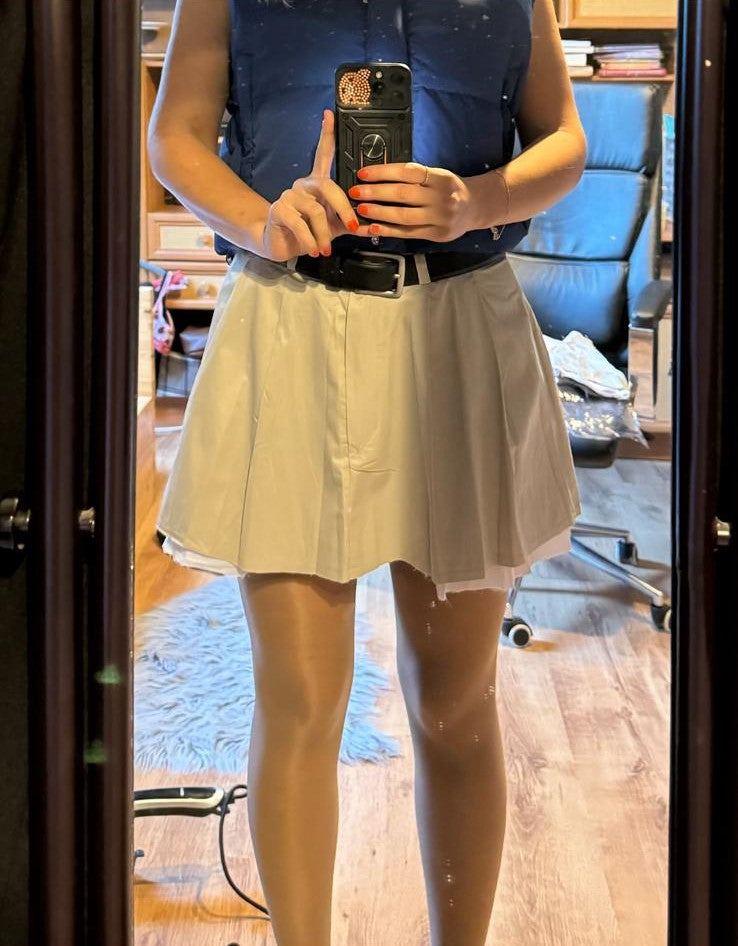 Bēšas krāsas svārki 'MIŅIKI'