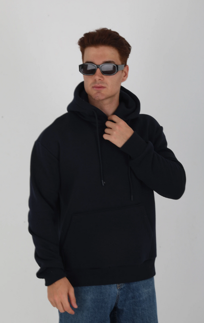 Džemperis ar kapuci-ZAĻŠ, MELNS