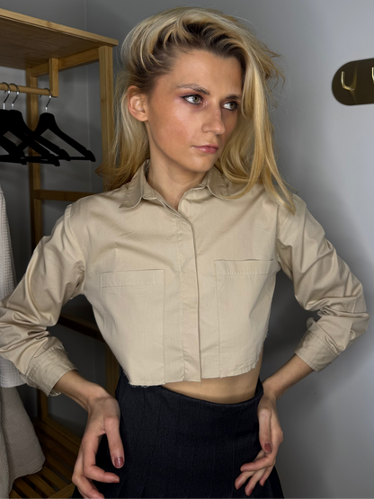 Dēļu bēšs krekls