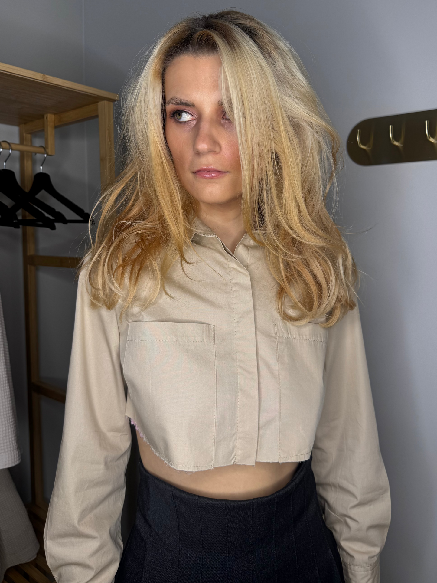 Dēļu bēšs krekls