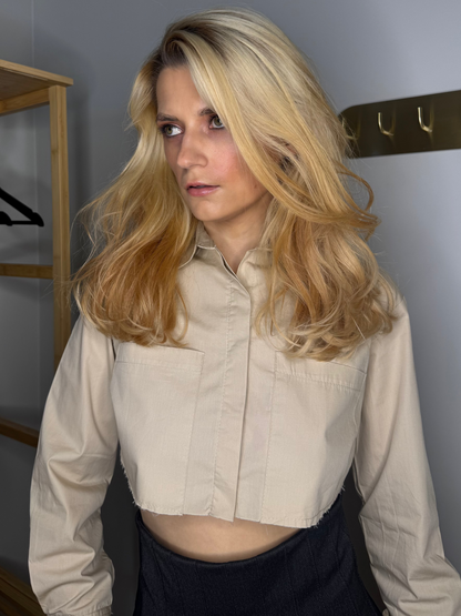 Dēļu bēšs krekls