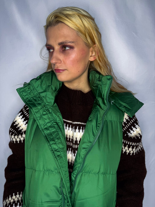 Maxi veste ar kapuci