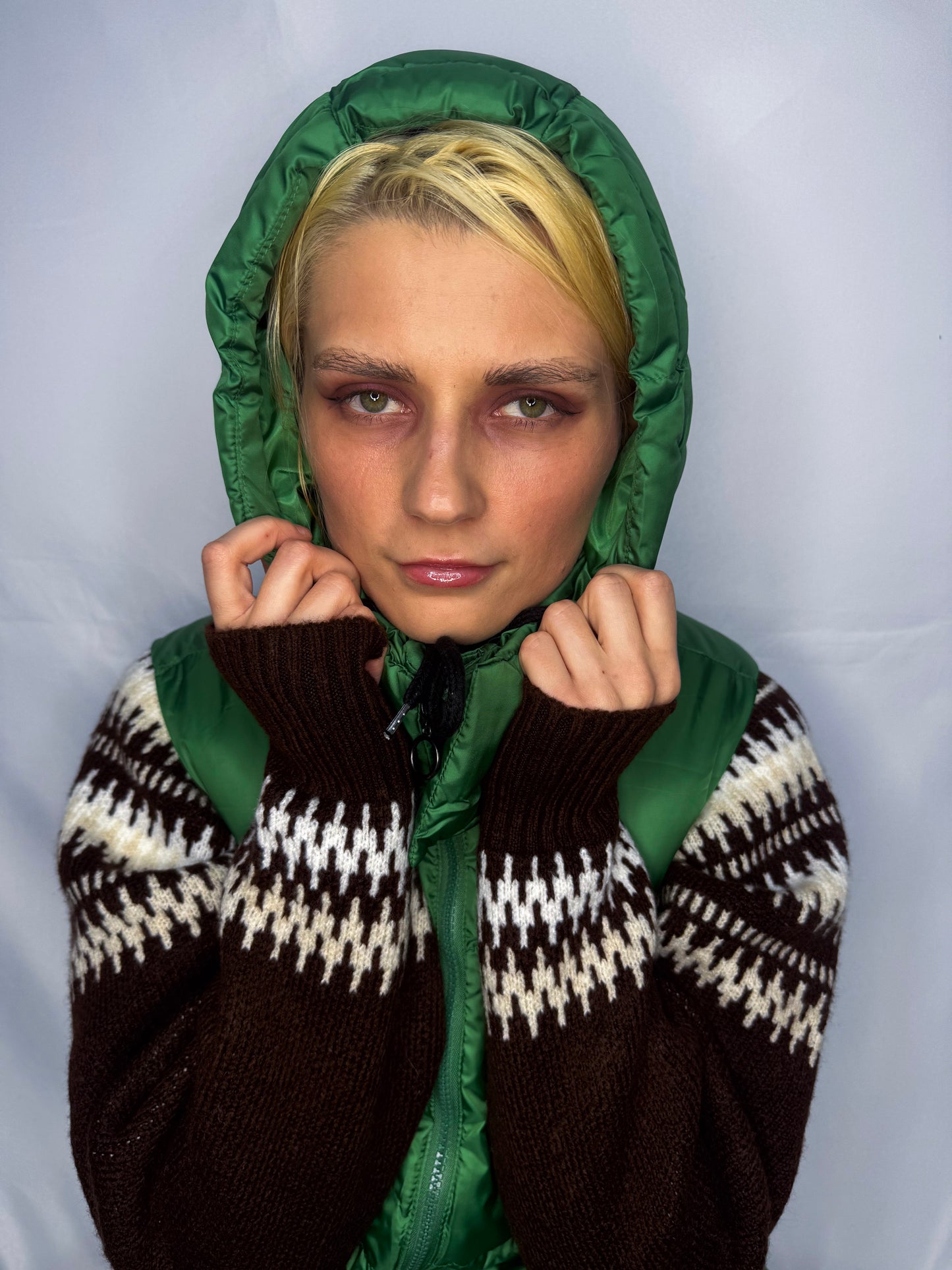 Maxi veste ar kapuci
